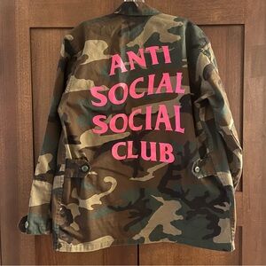 Anti Social Social Club Camo Military Shirt Jacket